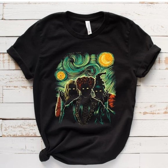 Tops - Sanderson Sisters Hocus Pocus Starry Night T-Shirt